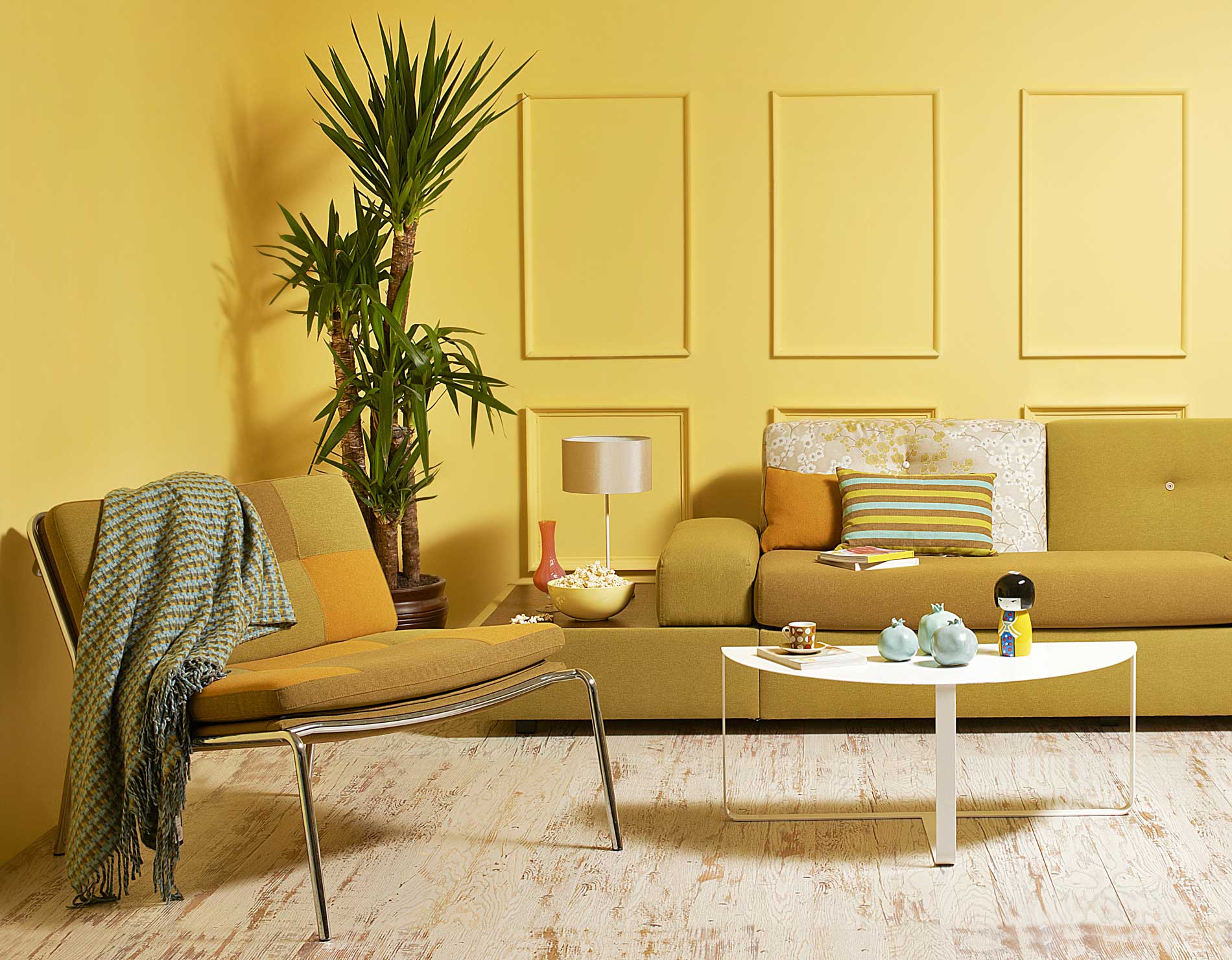 žltá obývačka